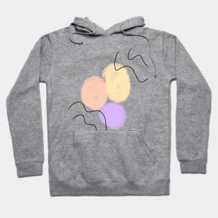 Colorful circle abstract watercolor Hoodie
